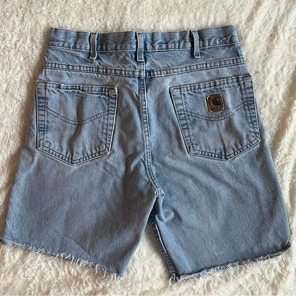 Vintage Y2K Carhartt Classic Blue Denim Shorts